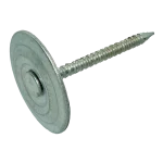 1" Square Cap Roofing Nails, Ring Shank, 50 lb Box (12 Gauge)