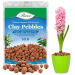 Riare 10 lbs Organic Expanded Clay Pebbles for Plants- 4mm-16mm Natural Leca Balls Lightweight Hydroponic Clay Pebbles aggregate for Indoor Plants,