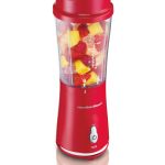 Hamilton Beach 51101R Single-Serve Blender with Travel Lid, Red