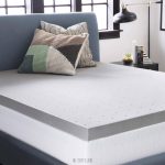 Lucid California King 3 inch Bamboo Charcoal Memory Foam Mattress Topper