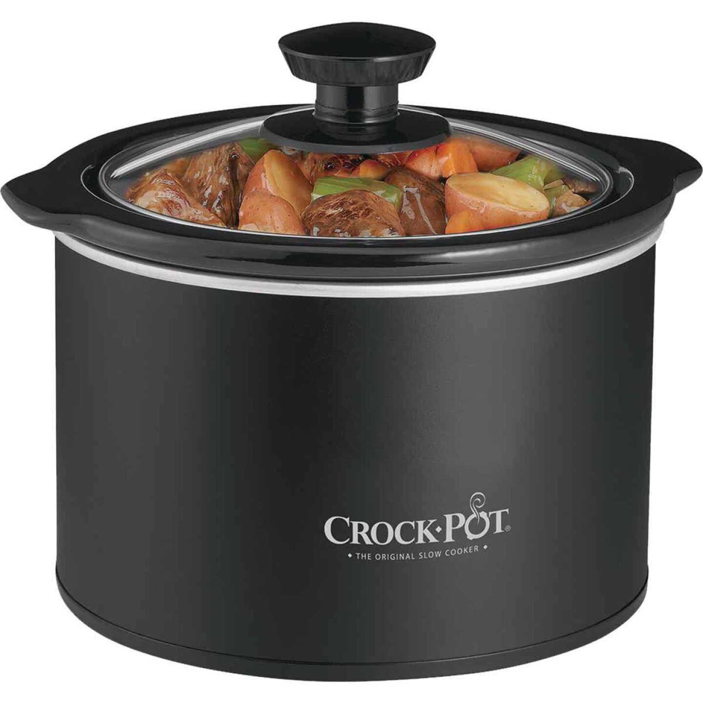 cfcdd993bf0cb81707f24b9901fc76a3f39d5110b4e0aa6b6033f8565bc262da.jpg Crock Pot Slow Cooker, Classic, Round, 1.5 Quart - Image 1