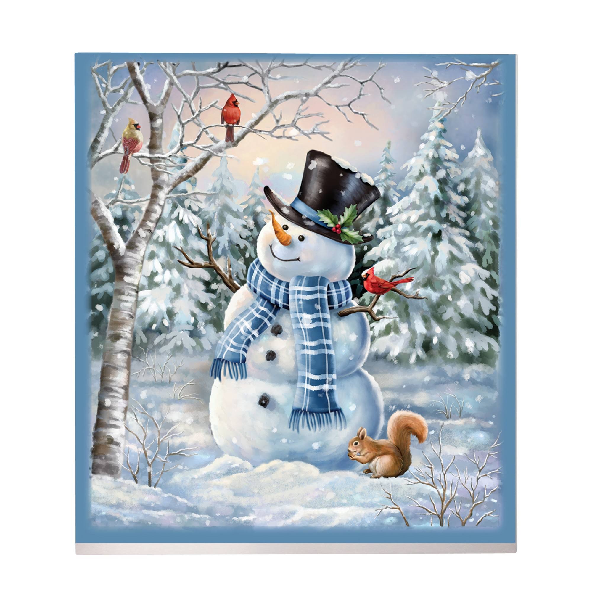 cff1a86ba886c7908a3e90d87f791eb3d6a279b8c49d8455f2e65b43b514dad3.jpg Collections Etc Winter Snowman and Woodland Creatures Kitchen Dishwasher Magnet - Festive Holiday Decoration, Standard - Image 1