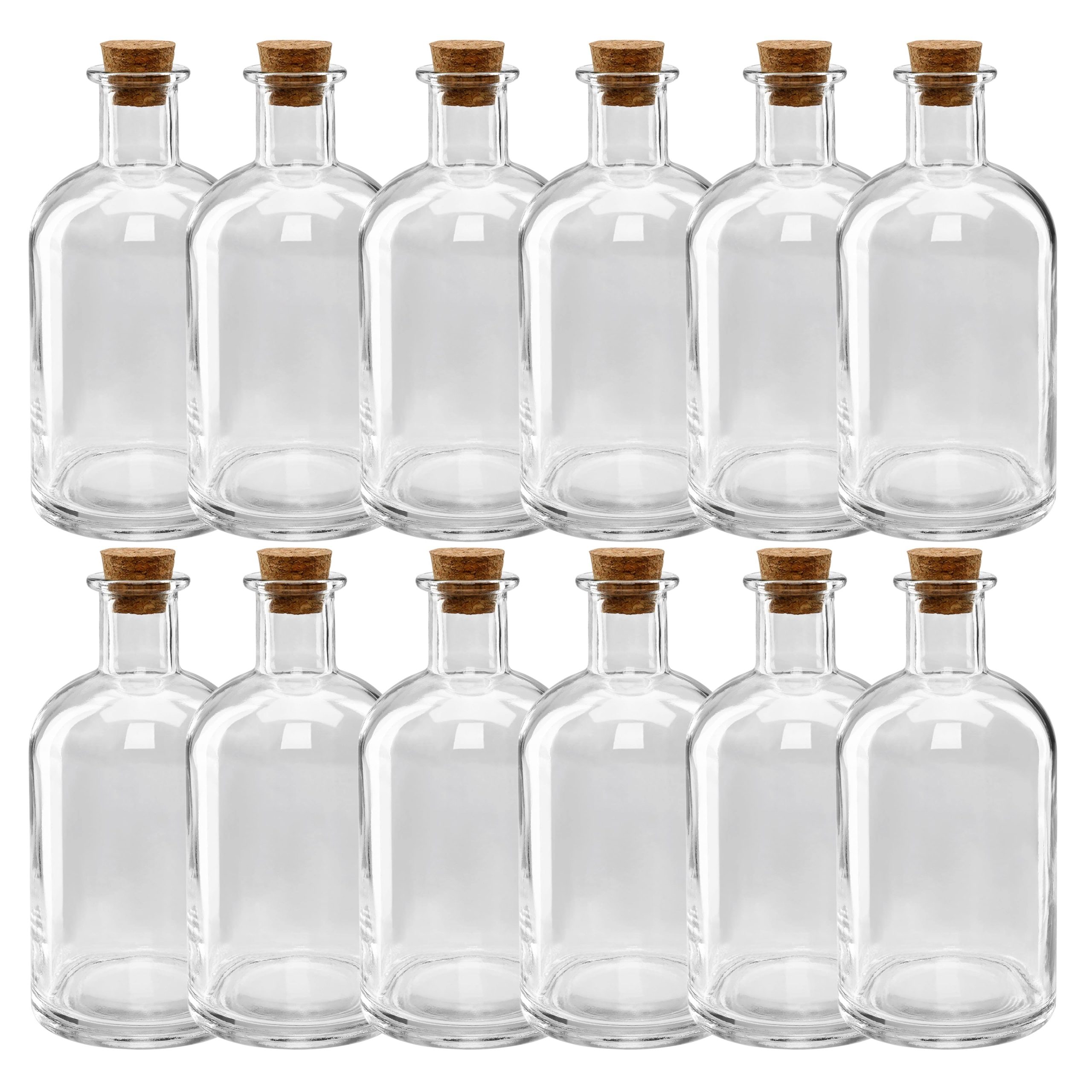 d000822710d46f1afa1c5dba75accf576abac89567ba8f82069666dd5448f4c8.jpg Ashland mini glass bottle with cork - Image 1