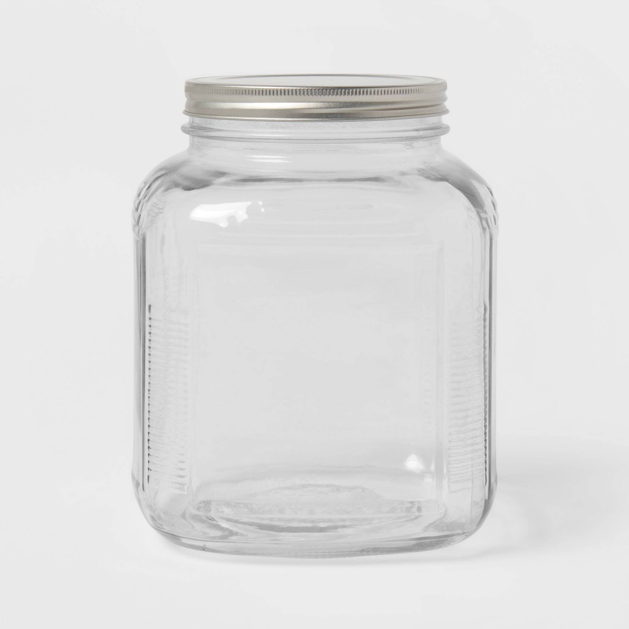 d01b1a820a4f5ba9107ba365a12fa29c28156578e73f8a09a9ab5e82a19d7c4b.jpg 128oz Glass Jar with Metal Lid - Threshold - Image 1