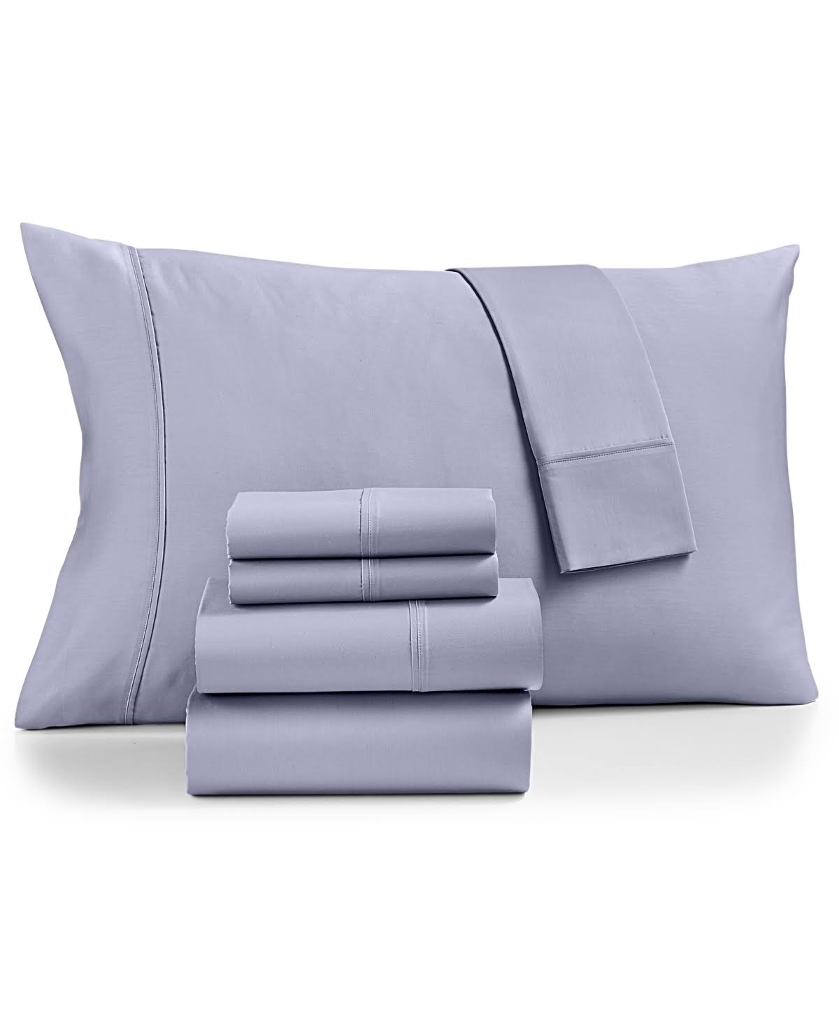 d02132433cb5554917259be8565fc6de2b8a253e747853d84def68083795de98.jpg Fairfield Square Collection Brookline 1400-Thread Count 6-Pc. King Sheet Set - Sky Blue - Image 1