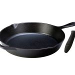 Lodge Seasoned Cast Iron Skillet with Hot Handle Holder - 10.25 Inches Cast Iron Frying Pan with Silicone Hot Handle Holder