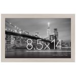 Americanflat 8.5x14 Picture Frame in Light Wood - Engineered Wood with Shatter Resistant Glass - Horizontal and Vertical Formats for Wall