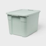 20gal Latching Storage Tote Light Green - Brightroom