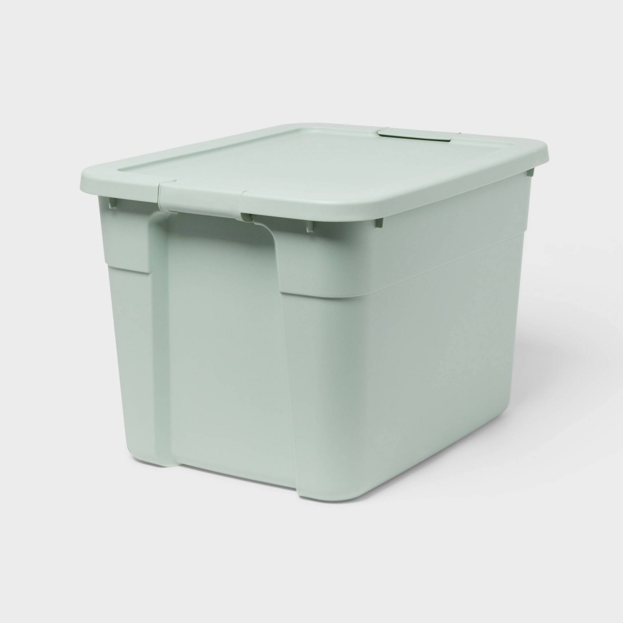 d05e6f443dfffa1eabc29fdc3017996dcb9feaf954ea7fa79e990da44ba8aef8.jpg 20gal Latching Storage Tote Light Green - Brightroom - Image 1
