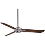 Minka Aire F727 Rudolph 52" Ceiling Fan Brushed Nickel/Medium Maple