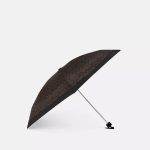 Coach Outlet UV Protection Signature Mini Umbrella - Gold/Brown Black
