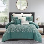 Better Homes & Gardens Coventry 12-Piece Teal Bed in A Bag Comforter Set with Sheets, Queen