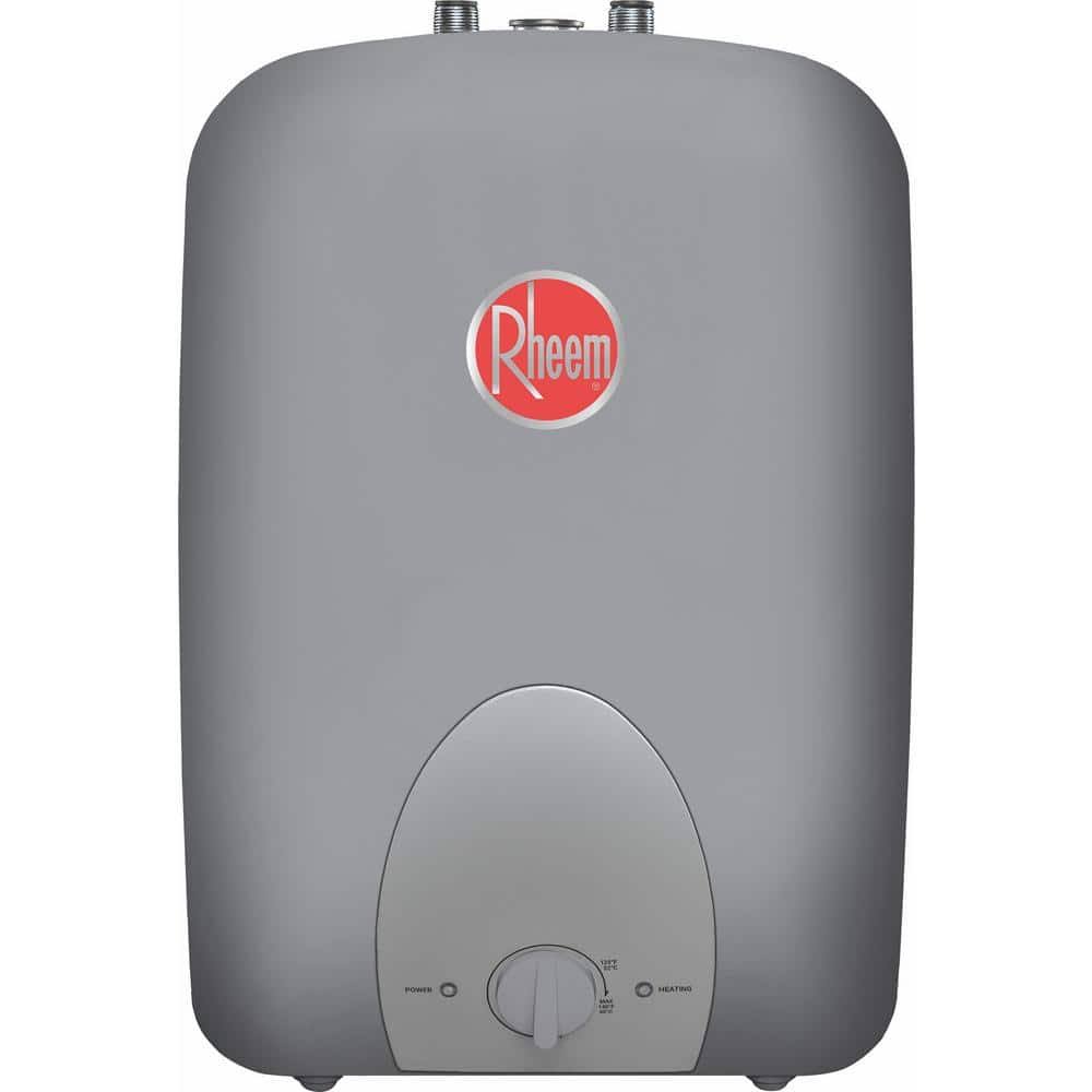 d0bc231847db028fadd01f698a1d940dd870bbbfcc90406e15a29dc10eee2398.jpg Rheem Minitank 120-Volt 6 gal. Compact Point of Use Electric Water Heater - Image 1