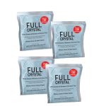 Full Crystal Window and Outdoor Surface Cleaner, Four 4.oz Crystal Powder Refills