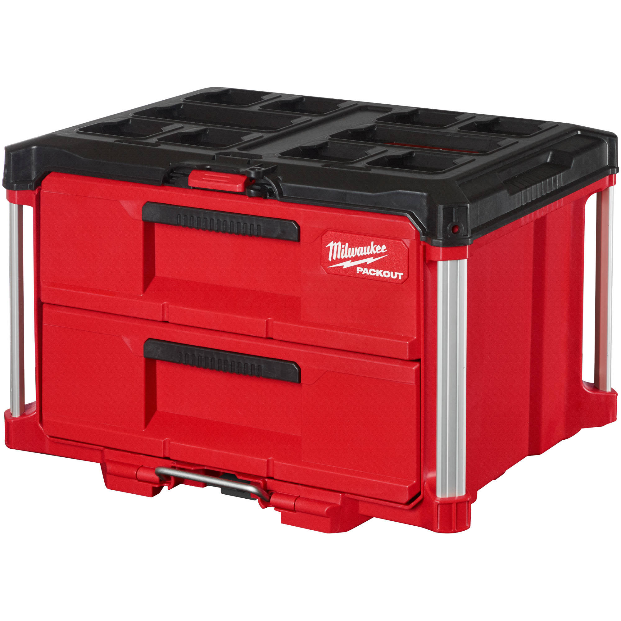 d0ec4f1c292be535b79755244e8cf228340488726f6fda70fb6d665570526627.jpg Milwaukee 48-22-8442 PACKOUT 2 Drawer Tool Box-Instock - Image 1