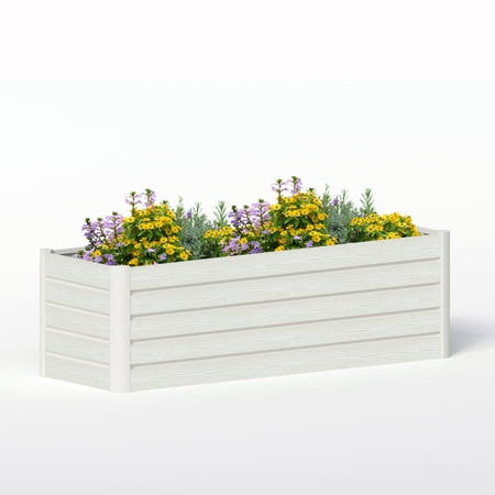 d0f34831d20cd3f71690b7f83b5836b74e7bad4bb125385059e05c5e16264843.jpg Terrace Garden Bed, XL Planting Area for Vegetables, Fruits, and Herbs 37 inch L x 13 inch W x 11.5 inch H, Size: 37 inch x 13 inch x 11.5 inch, 26109 - Image 1