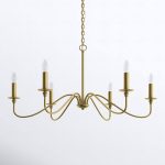 Ableton 6 - Light Candle Style Classic / Traditional Chandelier Birch Lane Finish: Brass, Size: 25" H x 48" W x 48" D