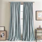 Dkny Modern Knotted Velvet 84" x 50" Window Panel Pair - Aqua