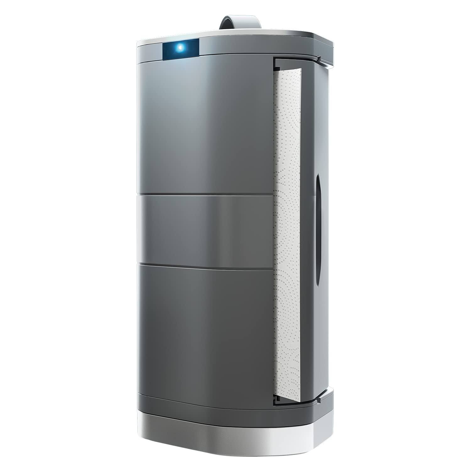 d1458172f42dbc1d0f0c4bb2eacf509e889a82bee2f200f016c49d922616cd15.jpg New! Innovia Countertop Touchless Paper Towel Dispenser in Grey - Image 1