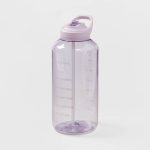 Room Essentials Plastic Tracker Water Bottle - Purple - 64 oz