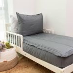Zipper Reese Beddy's Bedding Gray Set, Minky/Cotton, All Sizes, Size: Toddler
