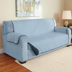 Broyhill - Navy & Light Blue Microfiber Reversible Sofa Furniture Protector