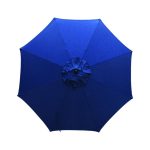 Living Accents 9 ft. Tiltable Navy Market Umbrella