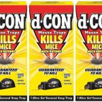 d-CON Reusable Ultra Set Covered Mouse Snap Trap, Pack of 3
