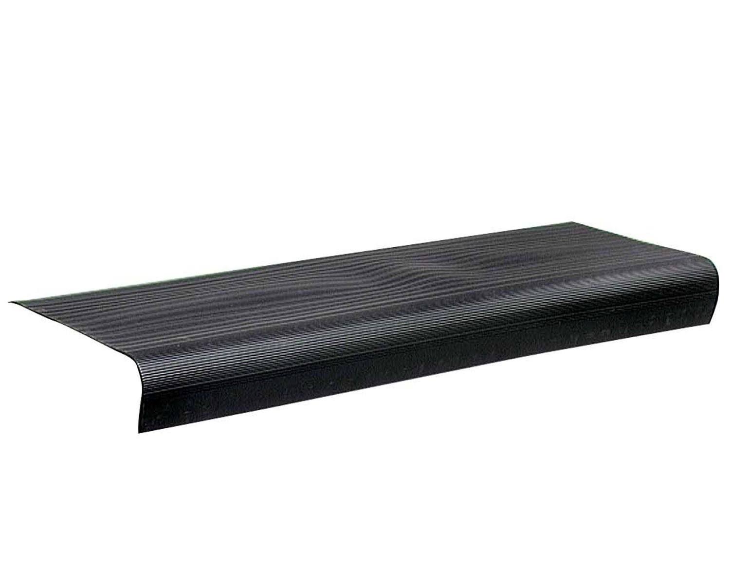 d1daee331c3fa828b1f7df5a3409f675b8c8a54143ed7098d596e841a2f72c2a.jpg M-D Building Products Treads Stair Vinyl Black 24in - Image 1