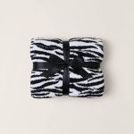 Barefoot Dreams Bedding | Barefoot Dreams Tiger Stripes Blanket | Color: Black/White | Size: 45" x 60" | Pm-90505195's Closet