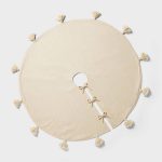 Threshold Designed w/STUDIO McGee Tassel Christmas Tree Skirt Cream - Threshold Designed with Studio McGee