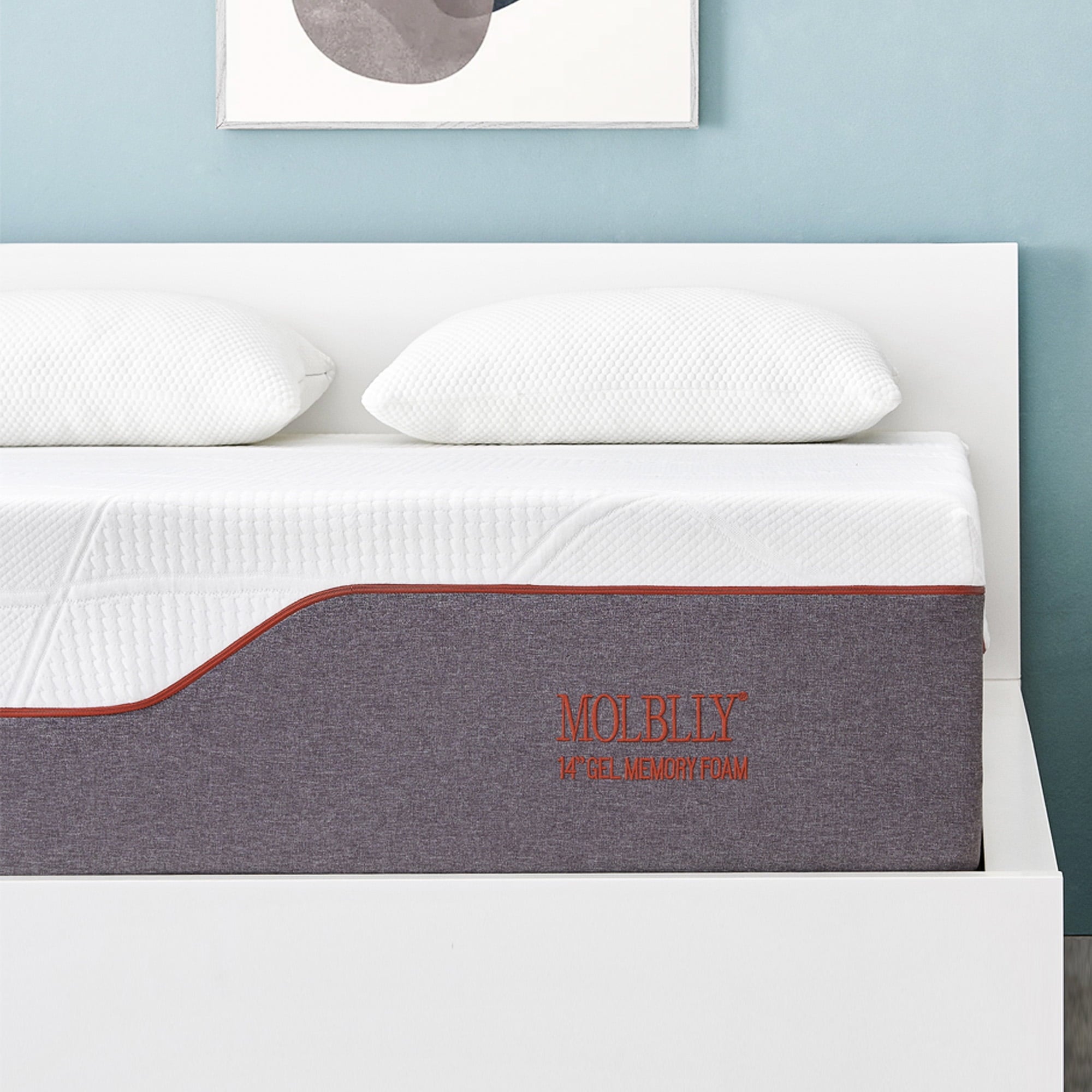 d1f2f18535a6b804200d1f37ebdb9be05905a262cd8439da9927cd503fcceb30.jpg 10 inch Medium Gel Memory Foam Mattress in a Box.Cooling Queen Mattress - Image 1