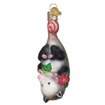 Old World Christmas Blown Glass Ornament - Blossom Opossum