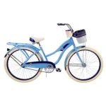 Huffy Bicycles 253944 26 In. Deluxe Ladies Cruiser Bike, Gloss Periwinkle
