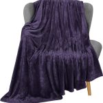 Utopia Bedding Fleece Blanket Throw Size Purple 300gsm Luxury Blanket for Couch