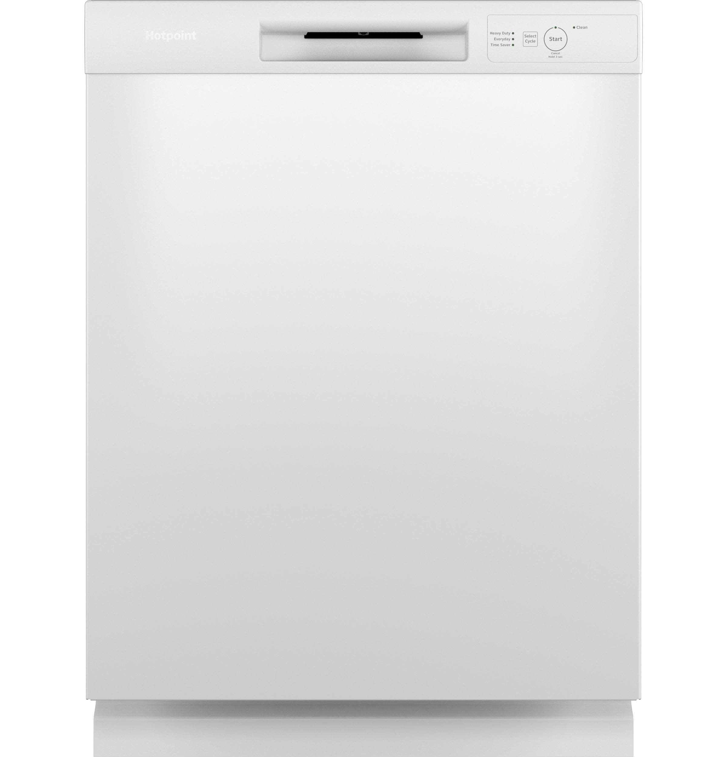 d27a7f25f54ce92d0880208860f6702a12ed9509fd45ad7a0b04eb312b1de3c0.jpg Hotpoint Front Control 24-in Built-In Dishwasher (White) - Image 1