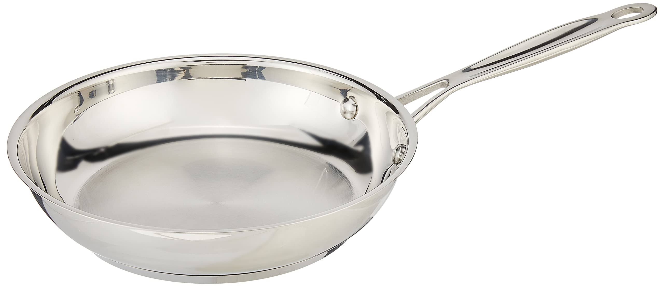 d27f57e7aaaa7f8ca9cbaca53e851430a09c3bd223059f3fc110e6a3224964ae.jpg Chef's Classic 722-20 Open Skillet, 8 In Dia, Stainless Steel - Image 1