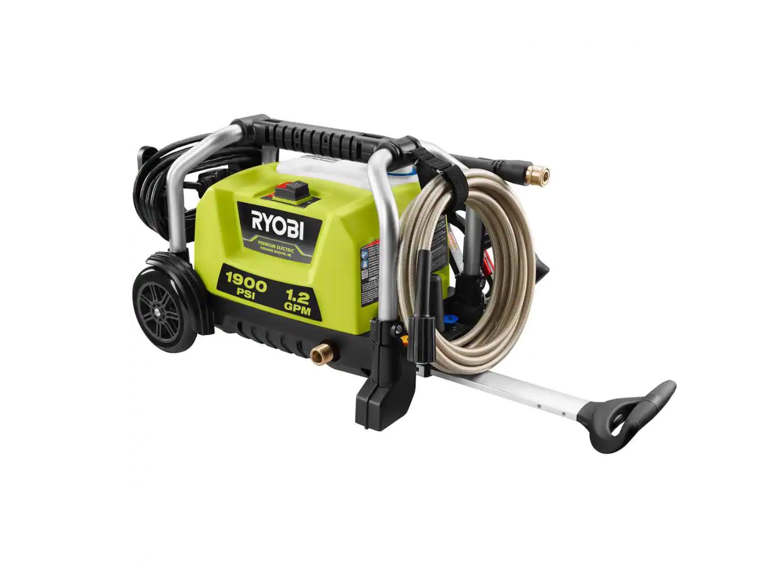 d2e42c8fa367366f60ffd65a3ba80ab81059193cbbb405b4511e74189b48074a.jpg Ryobi 1900 PSI 1.2 GPM Cold Water Wheeled Electric Pressure Washer - Image 1