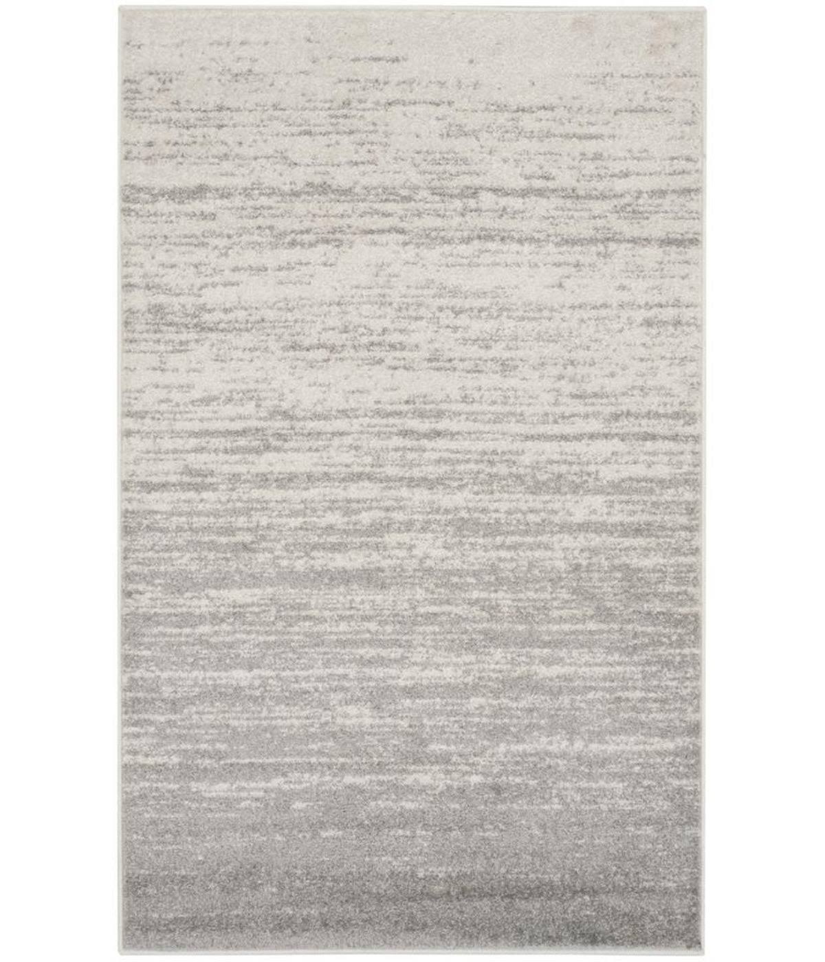 d3043bc1f2d08b7076306fa00d05ad20bc2ae9bc6a4e4f0f456b76e74089091c.jpg Safavieh Adirondack Ivory & Silver Area Rug; 8' x 10' - Image 1