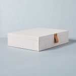 Hearth & Hand Accents | 2 Hearth and Hand Magnolia Fabric Storage Boxes | Color: Cream/Tan | Size: Os | Mfloress's Closet