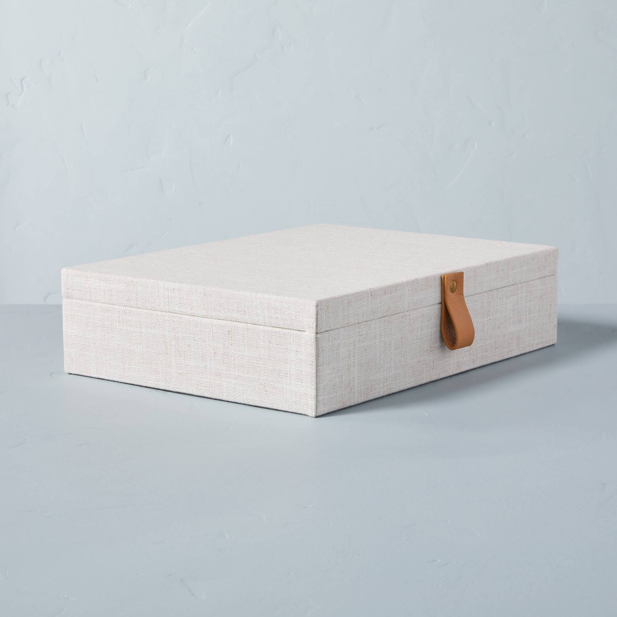 d32b427e02e55e69e6d8a69fe8b9aa17db7ec4ce7e6ee2643434cfb88a3db2e4.jpg Hearth & Hand Accents | 2 Hearth and Hand Magnolia Fabric Storage Boxes | Color: Cream/Tan | Size: Os | Mfloress's Closet - Image 1