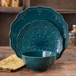 The Pioneer Woman Farmhouse Lace Dinnerware Set - 12 piece
