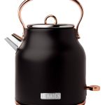 Haden Heritage Stainless Steel Electric Kettle - Black/Copper 1.7 L