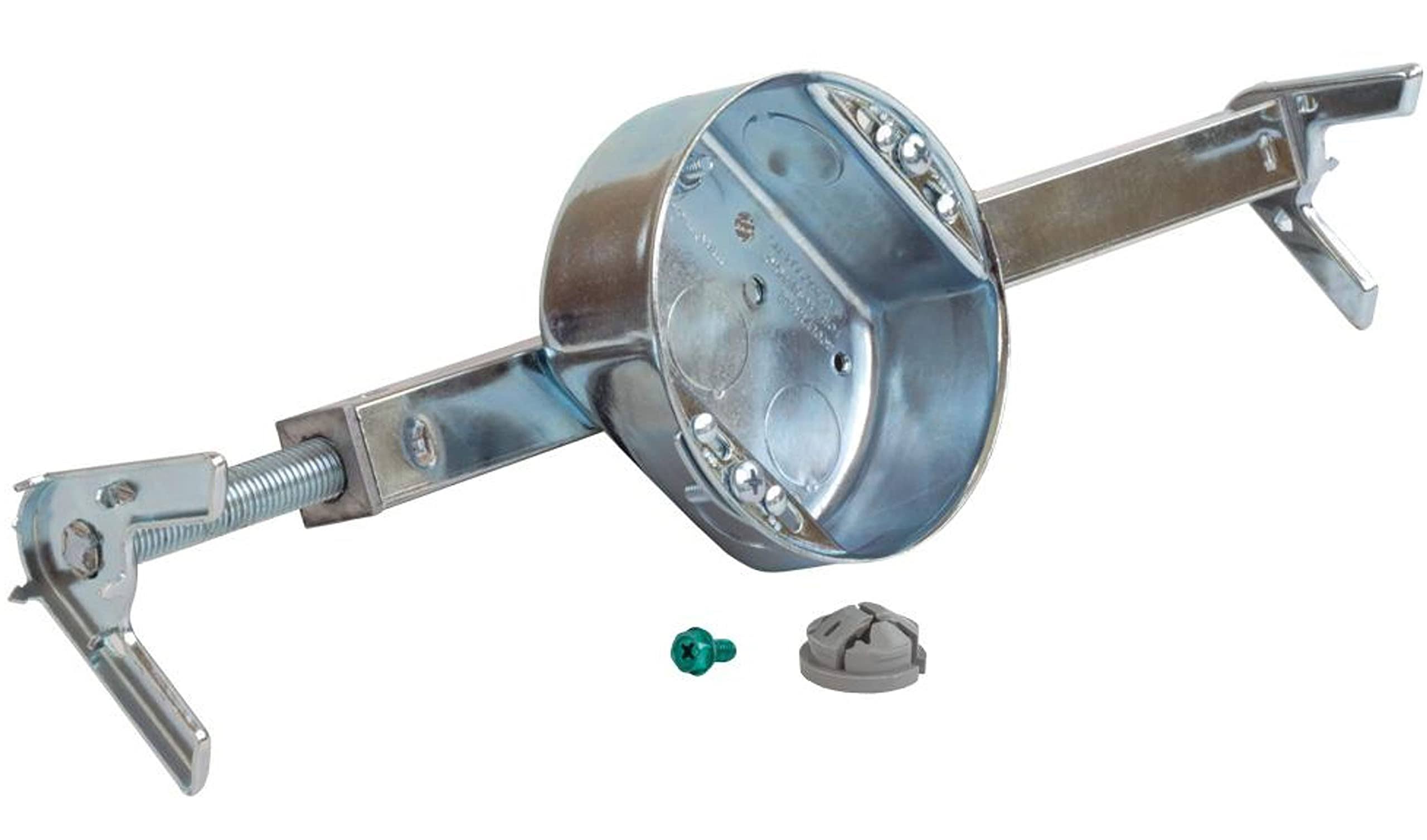 d3f1ea5f20c5ef5ba4c339be8693c19110d8fced1dd3c7367943bc571fcbba38.jpg Commercial Electric 15.3 Cu. in. Remodel Construction Ceiling Fan Brace with 1-1/2 in. Box - Image 1