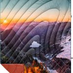 Rumpl Original Puffy Blanket, Sunset Veil