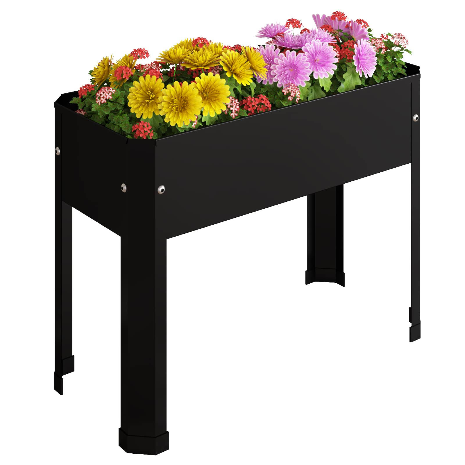 d421592041c82a69a309a5f676a3af41c011aa08d23db84da04e4455b8349ee6.jpg PROXRACER Raised Garden Bed with Detachable Legs Elevated Metal Planter Box for Growing Fresh Herbs Vegetables Flowers Succulents&Other Plants for - Image 1