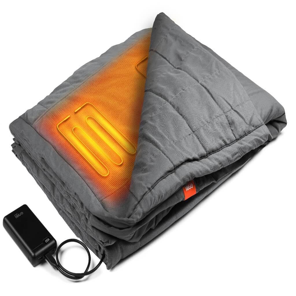d45e76522ed581a9d3b7ac0ce5b75505f807ab9077bbf4b44729a9ef1b375c14.jpg Gobi Heat Zen Portable Heated Blanket, Buffalo Plaid - Image 1