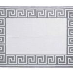 Auto Drive Reversible RV Outdoor Patio Mat - Gray - 9 x 12 in