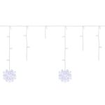 Home Accents Holiday 70-Light LED White Dome with Snowflakes Icicle Light Set