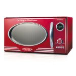 Nostalgia 0.9 Cu. ft. Retro Microwave Oven ,Red